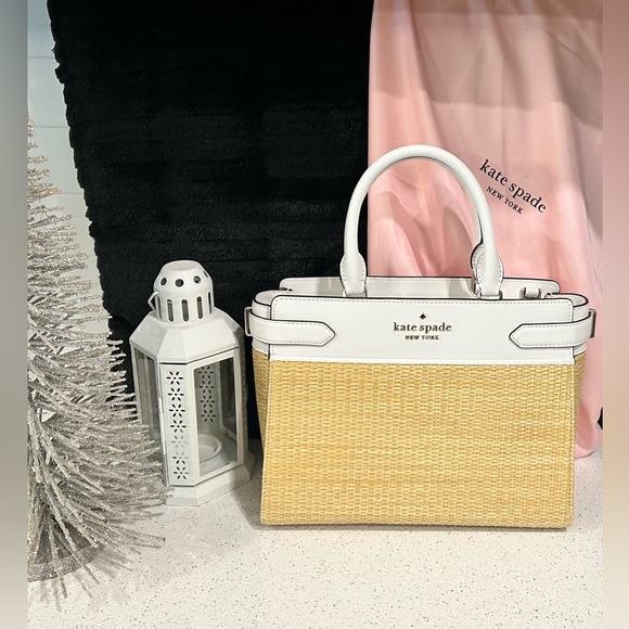 kate spade Handbags - NWOT-Kate Spade-Staci Straw Medium Satchel